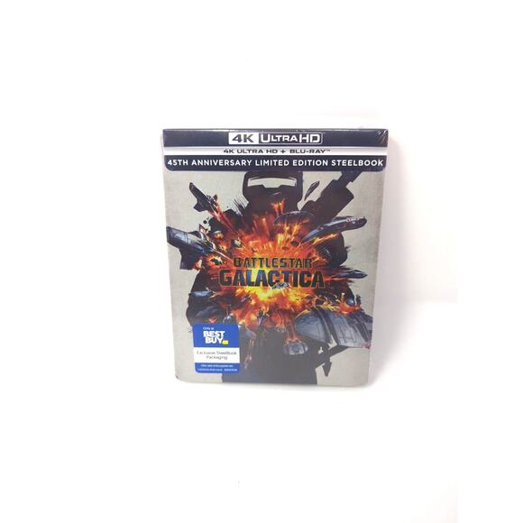 Battlestar Galactica 4K + Blu-ray Best Buy Steelbook 45th Anniversary New Sealed